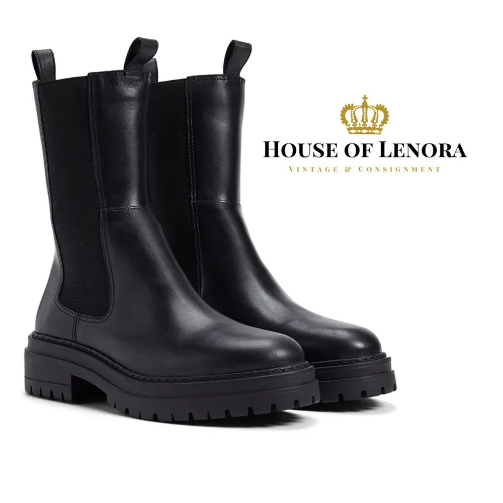 STEVE MADDEN Excite Leather Lug Boot